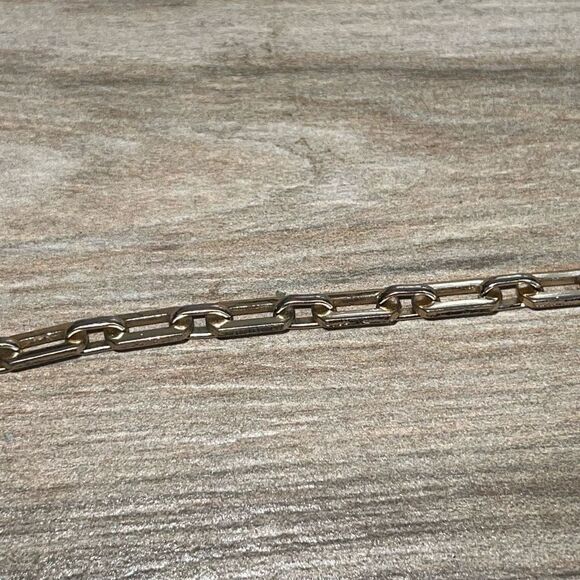 Chain Tennis Bracelet Women’s Gold Tone Wrap Oval Chunky Link Classic Core Retro - Picture 8 of 8